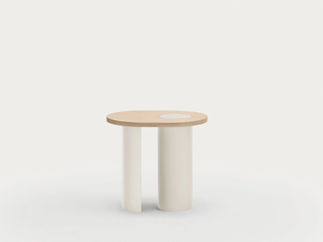 NORI - Oval wooden coffee table by TEULAT - view 2