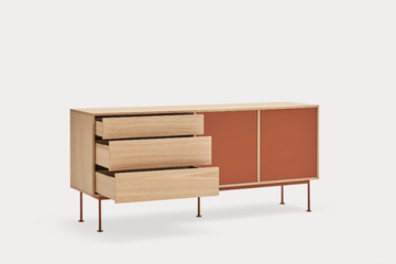 YOKO - Wood veneer and MDF sideboard by TEULAT - view 3