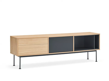 YOKO - Wood veneer and MDF TV cabinet by TEULAT - view 2