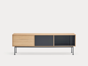YOKO - Wood veneer and MDF TV cabinet by TEULAT - view 3