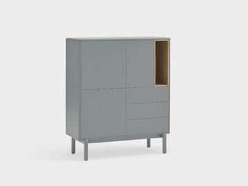 CORVO - MDF highboard with doors and drawers by TEULAT - view 2