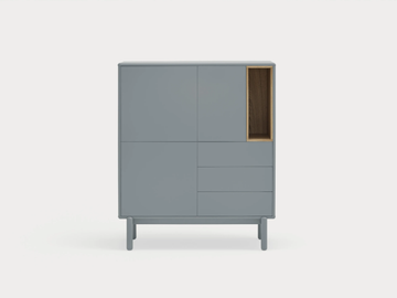 CORVO - MDF highboard with doors and drawers by TEULAT - view 3