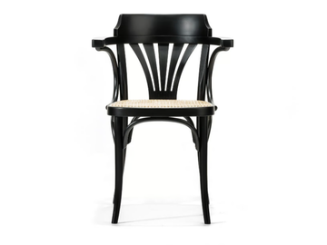 25 - Beech chair with armrests by TON - view 2