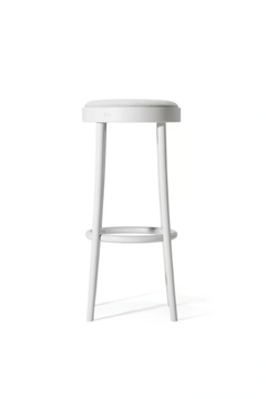 822 - High wooden stool with integrated cushion by TON - view 3