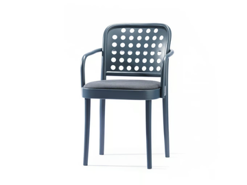 822 - Wooden chair with armrests with integrated cushion by TON - view 2