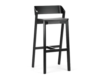 MERANO 313 403 - Wooden barstool with integrated cushion by TON - view 2