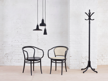 N° 33 - Wooden chair with armrests by TON - view 3