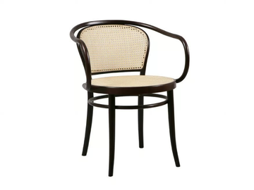 N° 33 - Wooden chair with armrests by TON - view 2