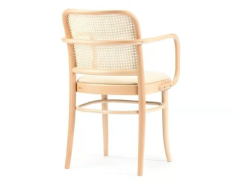 811 - Vienna straw and wooden chair with armrests by TON - view 3