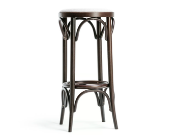 N° 73 - High wooden barstool by TON - view 2