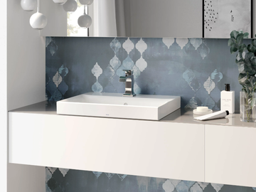 CS LW1215CKE / LW1216CKE - Rectangular semi-inset ceramic washbasin with overflow by TOTO - view 2