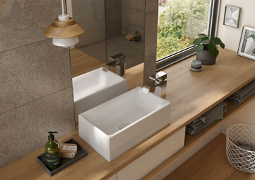 CS LW1734WH - Rectangular Countertop ceramic handrinse basin by TOTO - view 3