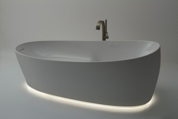 FLOATING - Hydromassage freestanding oval bathtub by TOTO - view 3