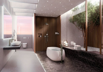 FLOATING - Oval freestanding bathtub by TOTO - view 3