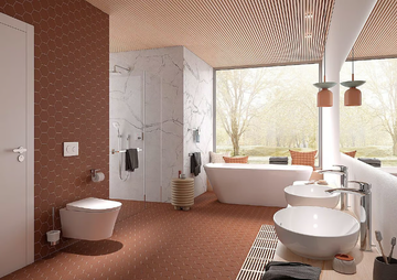 GP CW553Y - Wall-hung ceramic toilet with bidet by TOTO - view 3