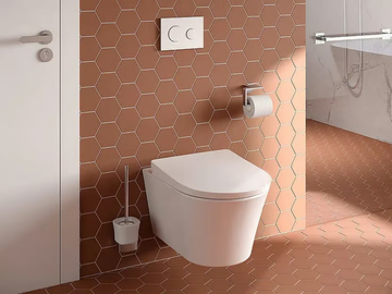 GP CW553Y - Wall-hung ceramic toilet with bidet by TOTO - view 2