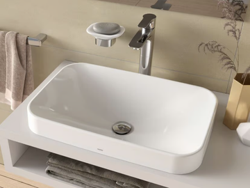 LF L5715E / L5716E - Countertop rectangular ceramic washbasin by TOTO - view 2