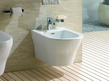 MH BW10045G1 - Wall-hung ceramic bidet with overflow by TOTO - view 2