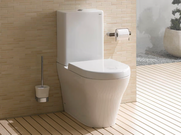 MH CW161Y - Close coupled rimless ceramic toilet by TOTO - view 2
