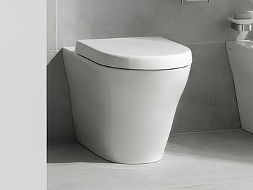 MH CW163Y - Floor mounted rimless ceramic toilet by TOTO - view 2
