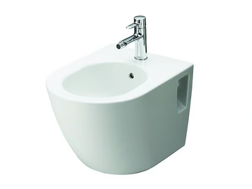 NC B762E#XW - Wall-hung ceramic bidet with overflow by TOTO - view 3