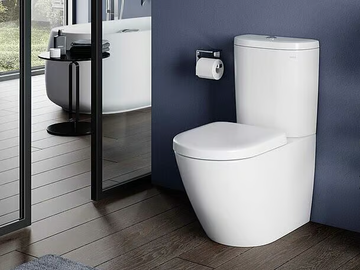 NC CW761Y - Close coupled rimless ceramic toilet by TOTO - view 2