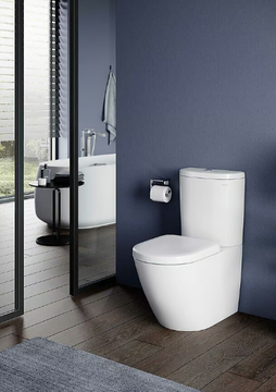 NC CW761Y - Close coupled rimless ceramic toilet by TOTO - view 3