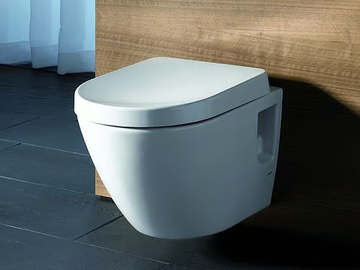 NC CW762Y - Rimless wall-hung ceramic toilet by TOTO - view 2
