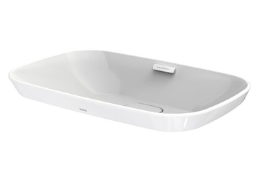 NEOREST® LW3716HY / LW3717HY - Rectangular semi-inset ceramic washbasin by TOTO - view 3