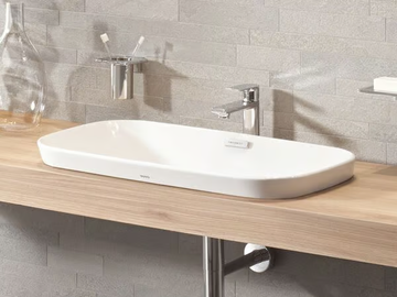 NEOREST® LW3716HY / LW3717HY - Rectangular semi-inset ceramic washbasin by TOTO - view 2