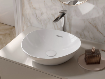 TA L4704E - Countertop ceramic washbasin with overflow by TOTO - view 2