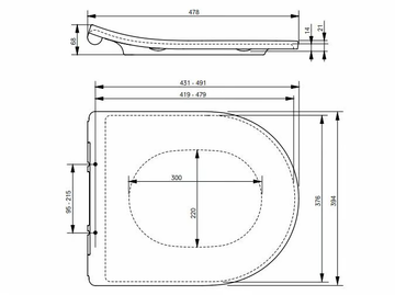 TC514G - Ceramic toilet seat with soft close by TOTO - view 3