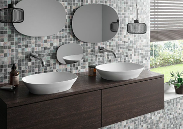 TL L4724E#XW / L4706E#XW - Oval countertop ceramic washbasin by TOTO - view 3