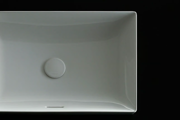 TR L4716RE - Rectangular semi-inset ceramic washbasin by TOTO - view 3