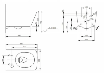 WASHLET® RP CW542ERY - Wall-hung ceramic toilet with bidet with spray by TOTO - view 3