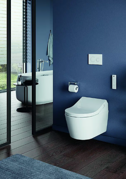 WASHLET® RX EWATER+ - Wall-hung ceramic toilet with bidet with spray by TOTO - view 3