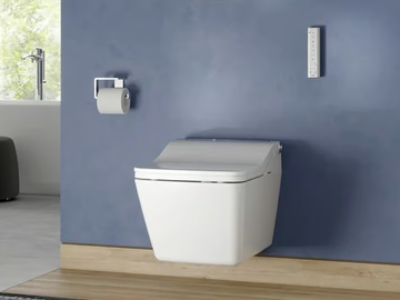 WASHLET® SW AUTO FLUSH - Wall-hung ceramic toilet with spray with bidet by TOTO - view 2