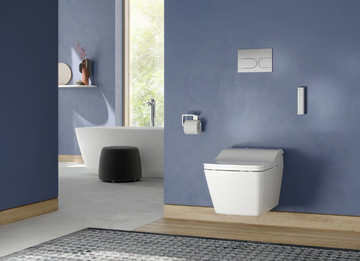 WASHLET® SW AUTO FLUSH - Wall-hung ceramic toilet with spray with bidet by TOTO - view 3