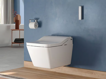 WASHLET® SW - Wall-hung ceramic toilet with bidet with spray by TOTO - view 2