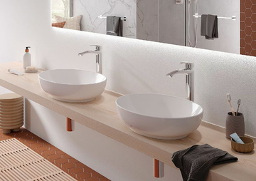 WU L1705E - Oval countertop ceramic washbasin by TOTO - view 3