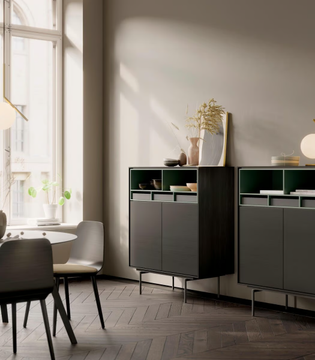 AURA 77 - Wooden highboard with doors by TREKU - view 3