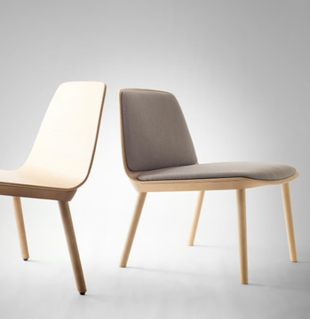 BISELL LOUNGE - Fabric easy chair with integrated cushion by TREKU - view 3