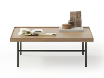 KUTXA - Square wooden and metal coffee table by TREKU - view 2