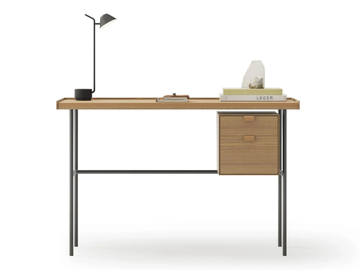 KUTXA - Wooden and metal secretary desk with drawers by TREKU - view 2
