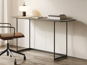 LUMA - Wood veneer secretary desk by TREKU - view 2