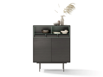 AURA 77 - Wooden highboard with doors by TREKU - view 2