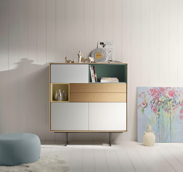 AURA 88 - Wooden highboard with doors by TREKU - view 3