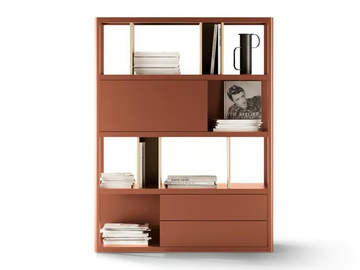 KAI 43 - Freestanding solid wood bookcase by TREKU - view 2