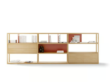 KAI 48 - Open sectional oak bookcase by TREKU - view 2