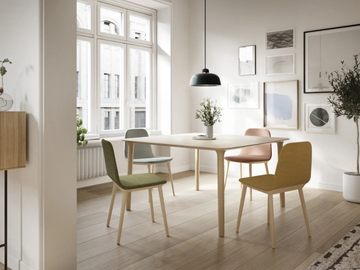 ROLL - Square wooden table by TREKU - view 2